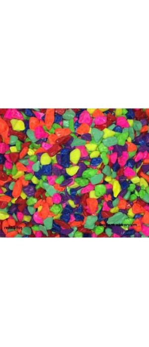 AKVARYUM TAŞI 10 KG ( BOYUT NO: 2 )  RENK: KARIŞIK MİX